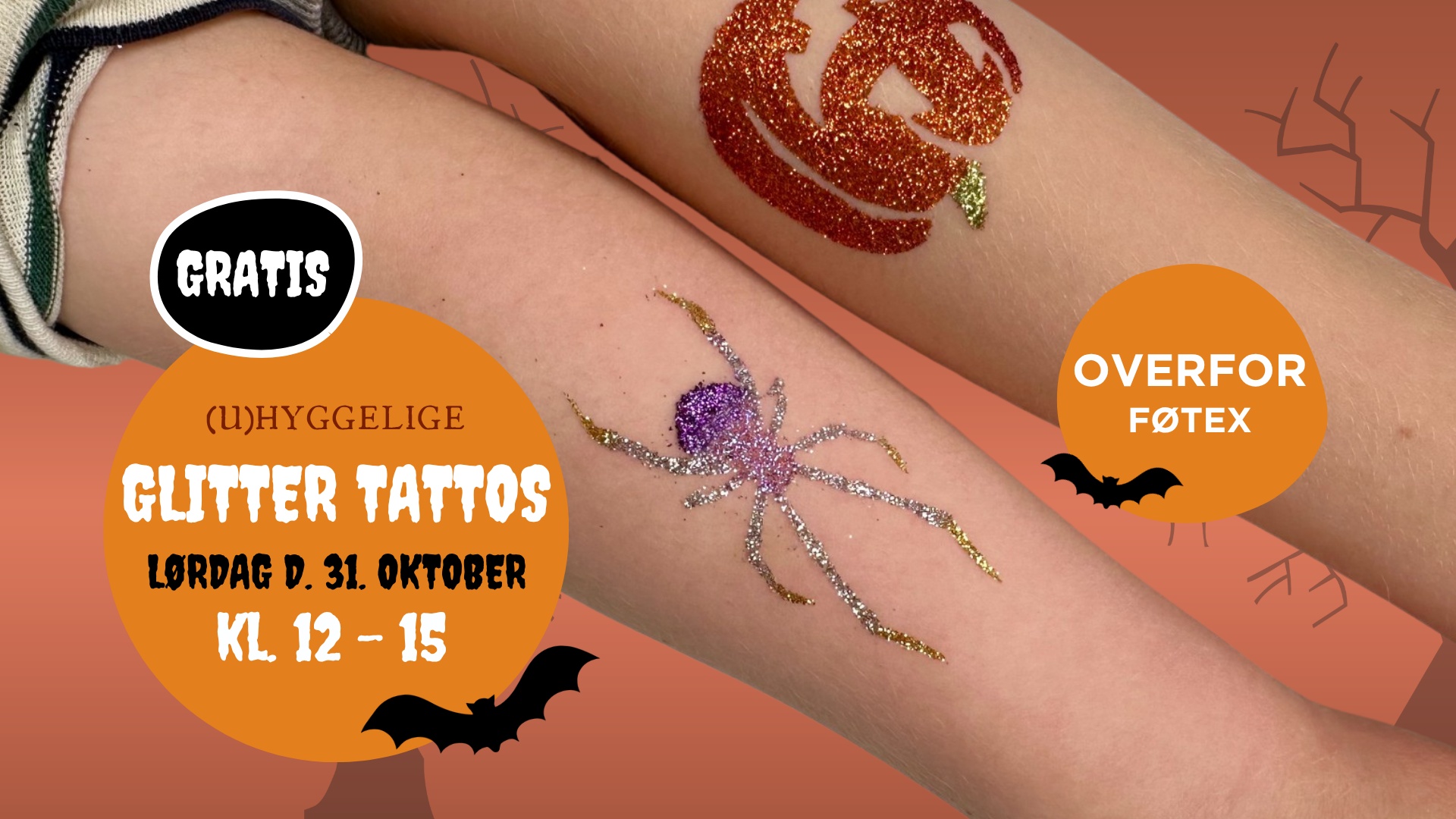 Halloween glitter tattoos