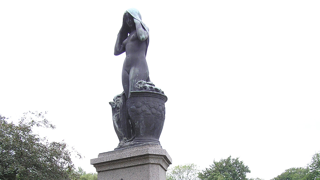 Monument The yeast girl in Ribe