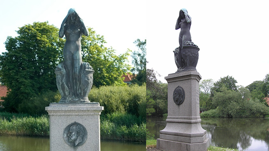Monument The yeast girl in Ribe