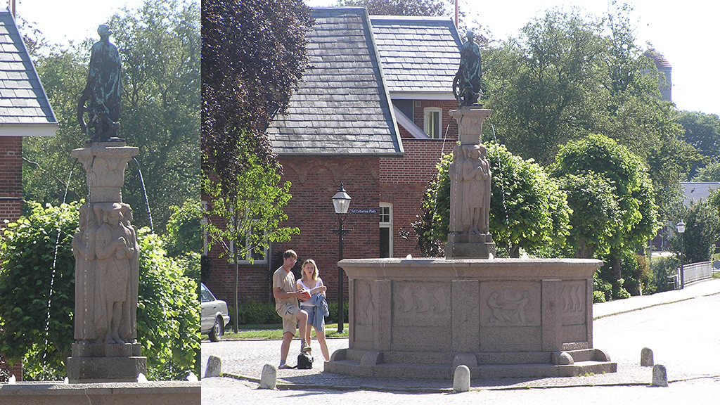 The fountain at Sct. Catharinæ Church