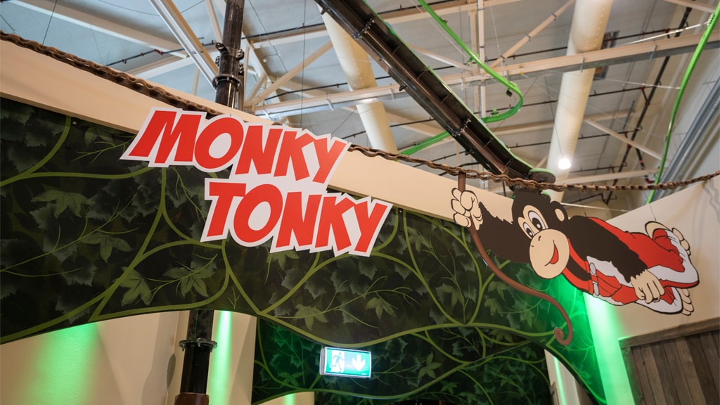 Facade til Monky Tonky Land i Lalandia