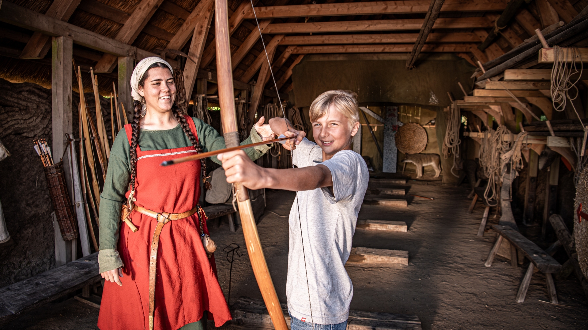 Bork Vikingehavn Bogenschütze