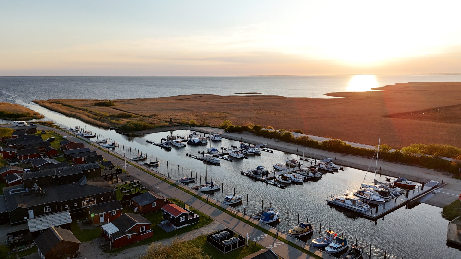 Stauning strand solnedgang