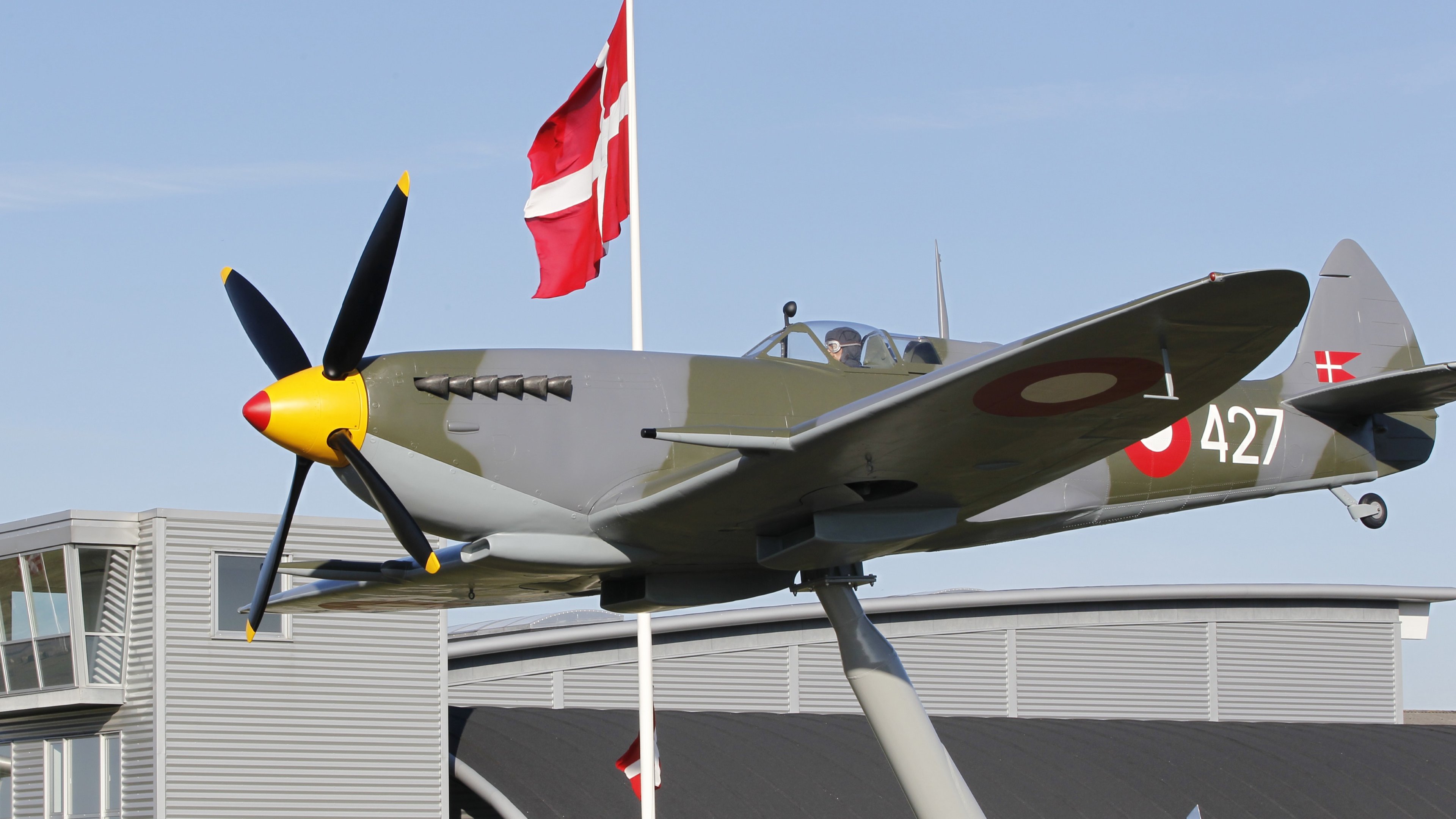 Ein Flugzeug im Dänischen Flugmuseum