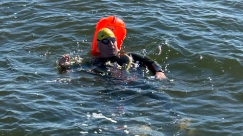 Udendørs svømmebane i Ringkøbing Fjord