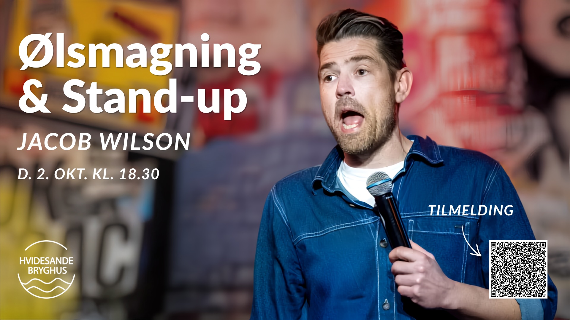 Ølsmagning og Stand Up med Jacob Wilson på Hvide Sande Bryghus