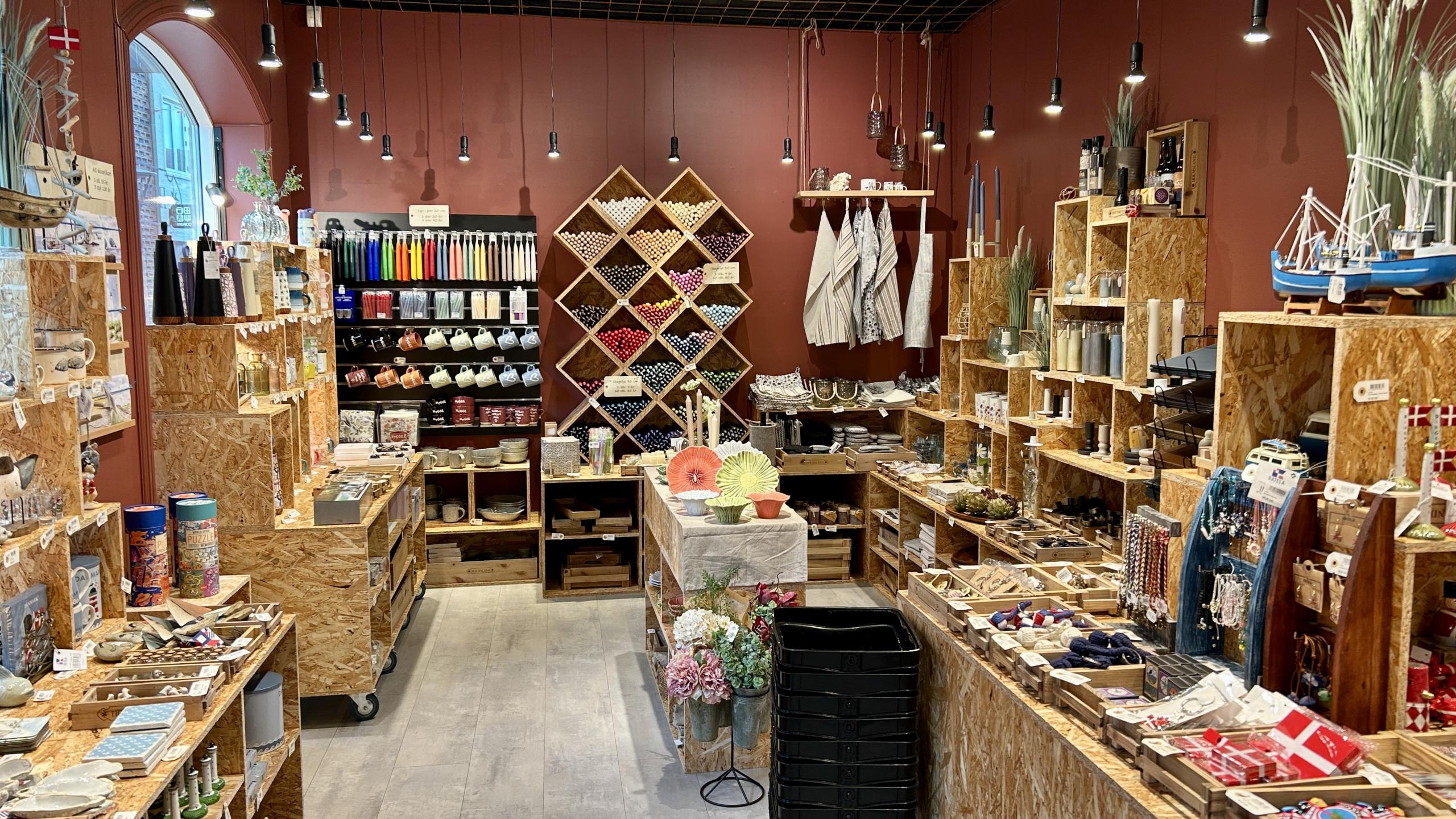 Butik med gaveartikler og brugskunst