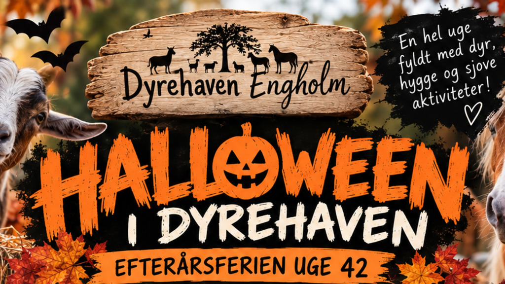 Halloween poster from Engholm Wildlife Park