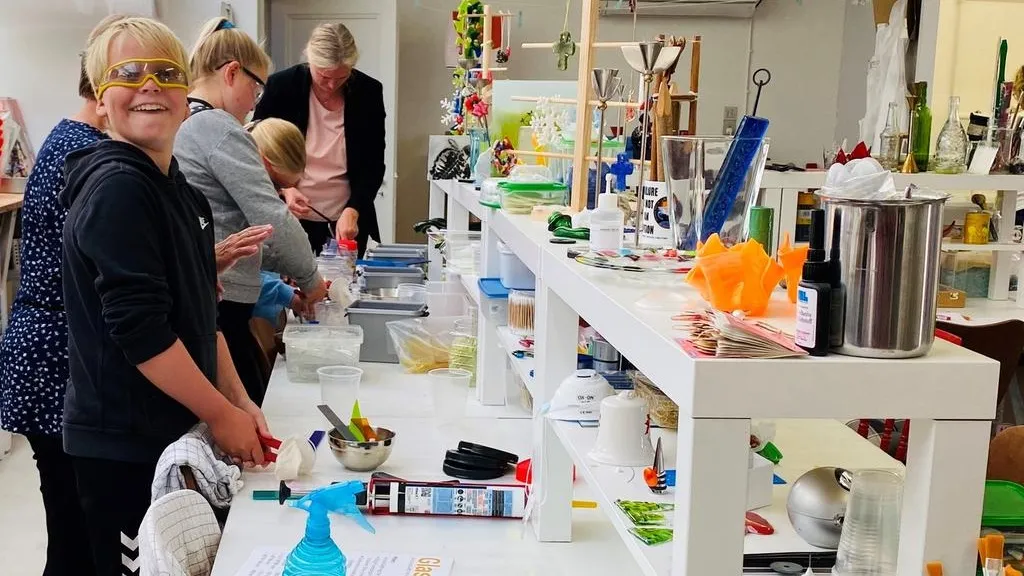 Glaskunst-workshop for børn med voksne