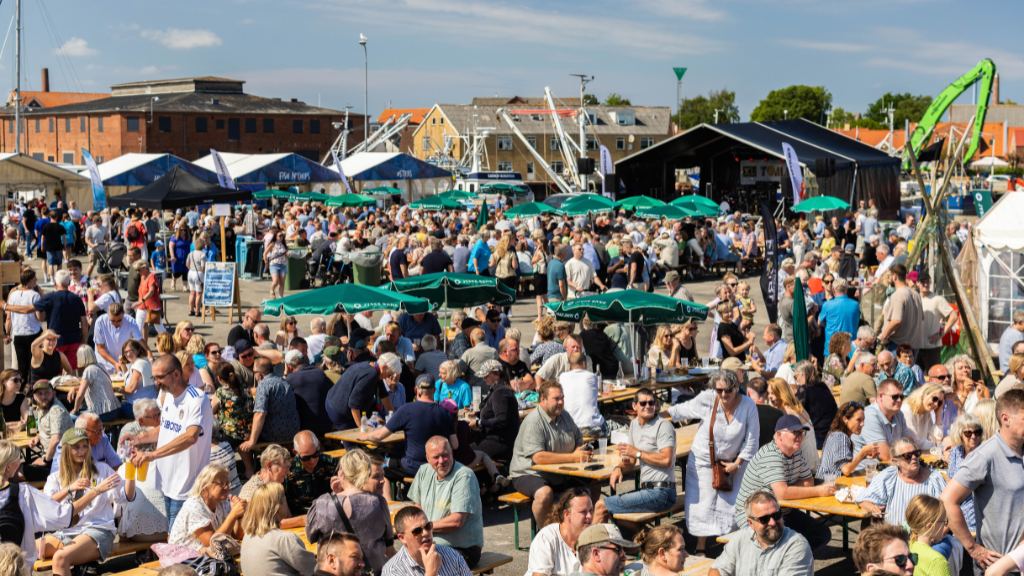 Yearly Shellfish Festival at the island Mors