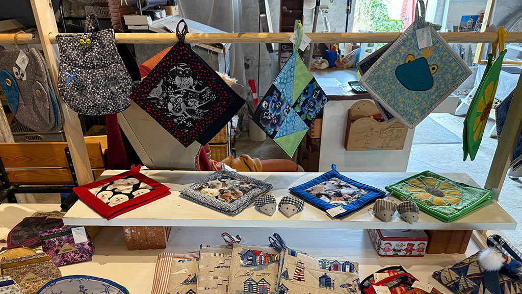 Easter exhibition of textile art at Galleri Skovby Mølle on the island of Als