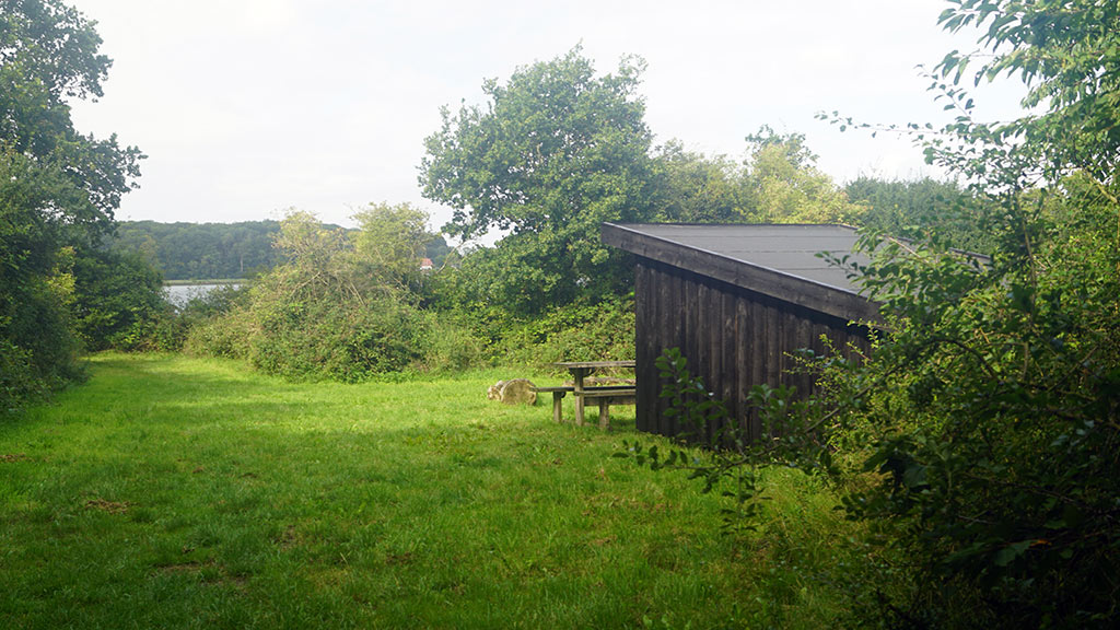 Minishelter Blisgåsen ved Arnkilsøre på øen Als