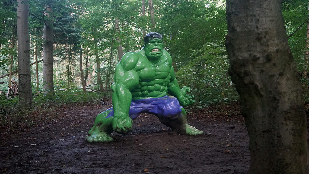 The Incredible Hulk at Augustiana Art Park on the island of Als