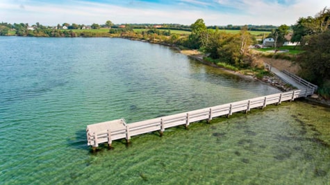 Vinterbadepunkt ved Kær Vestermark på øen Als