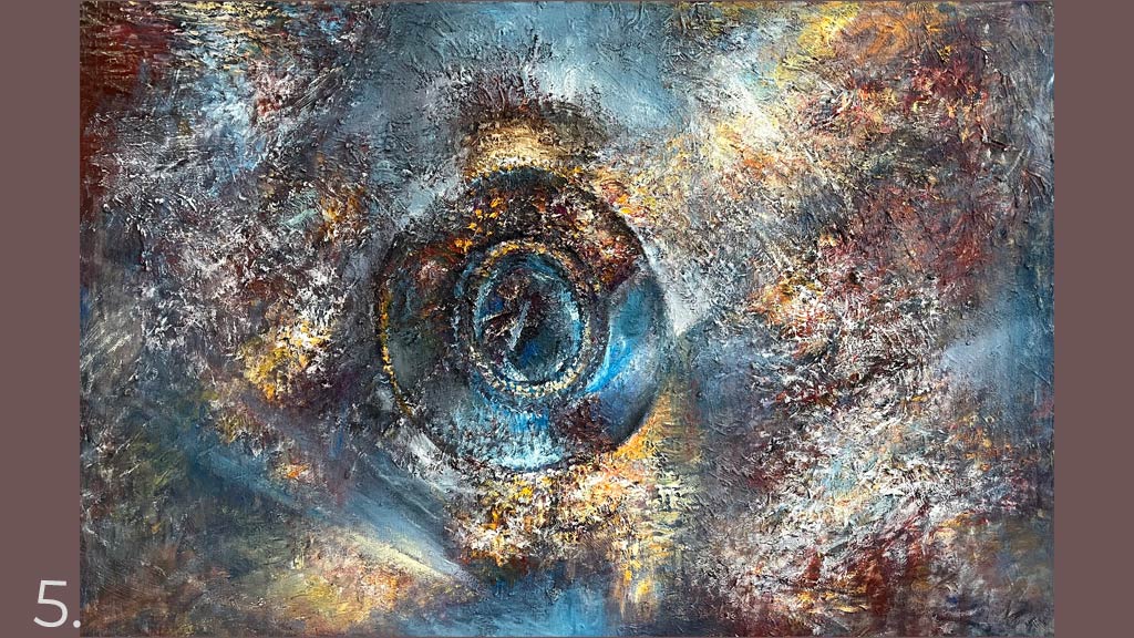 Painting by Dea Enna - a cosmic being from space (2)