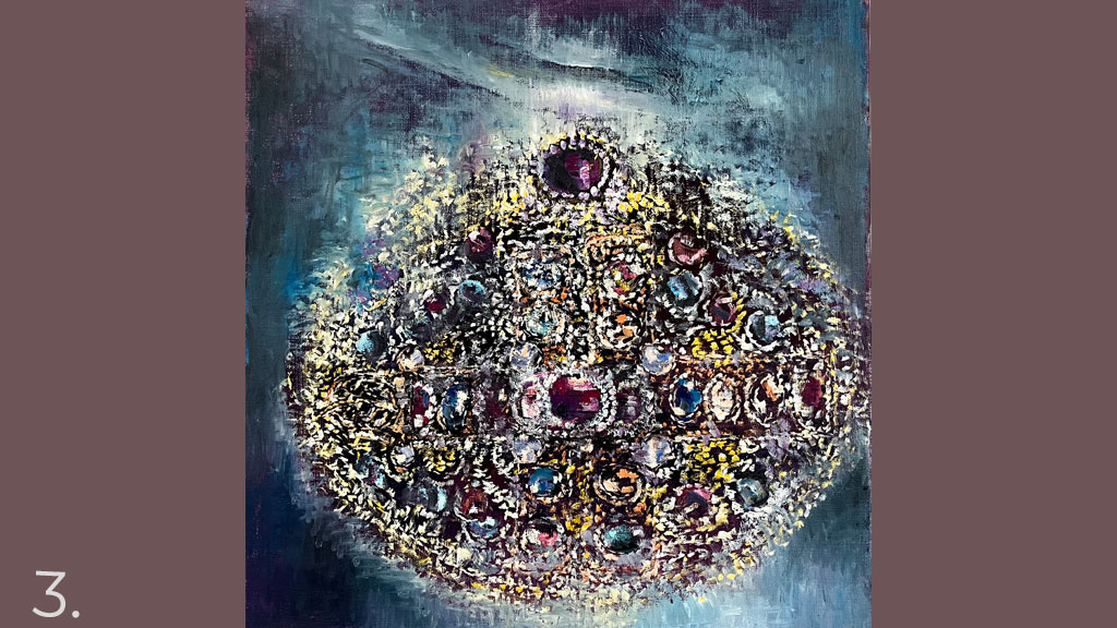 Painting by Dea Enna – a dignified, otherworldly beauty