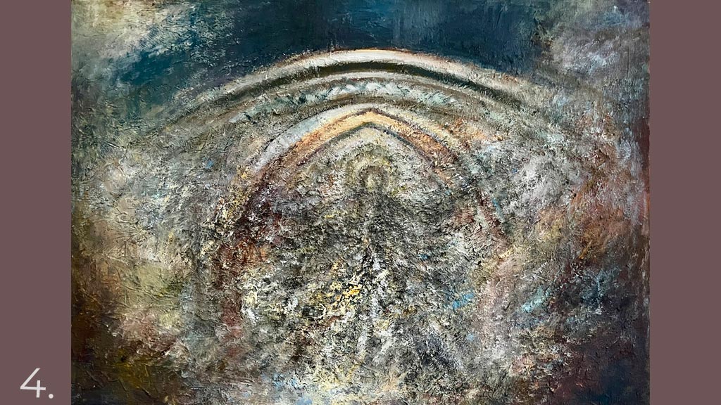 Painting by Dea Enna – inspired by the frescoes in the church of Broager