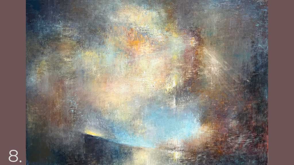 Painting by Dea Enna - the light breaks through