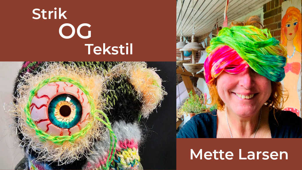 Mette Larsen stellt im Hofrådens Hus während der Osterausstellung auf der Insel Als im Jahr 2026 aus.