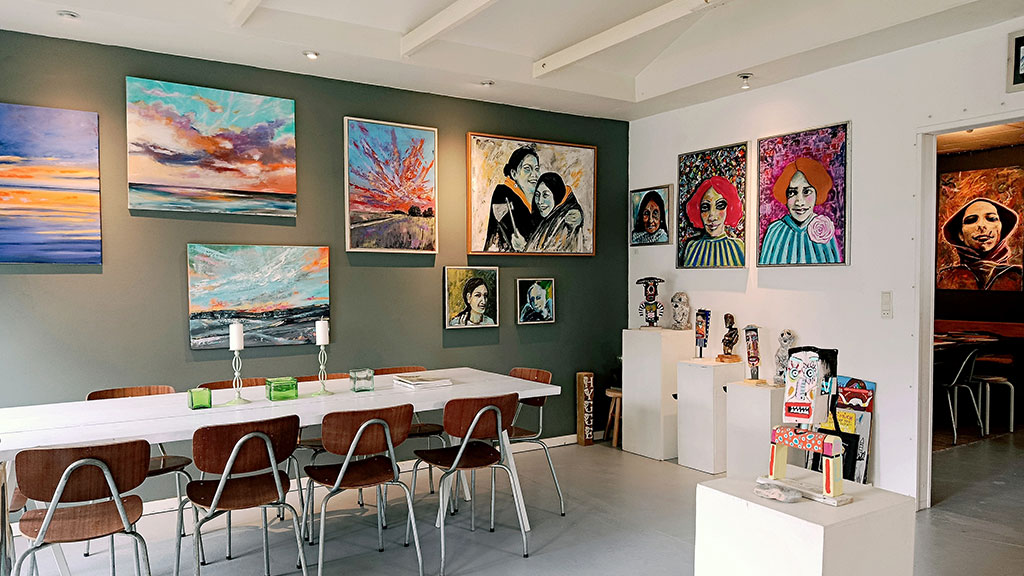 Osterausstellung in der Galleri GINKGO auf der Halbinsel Kegnæs bei der Insel Als