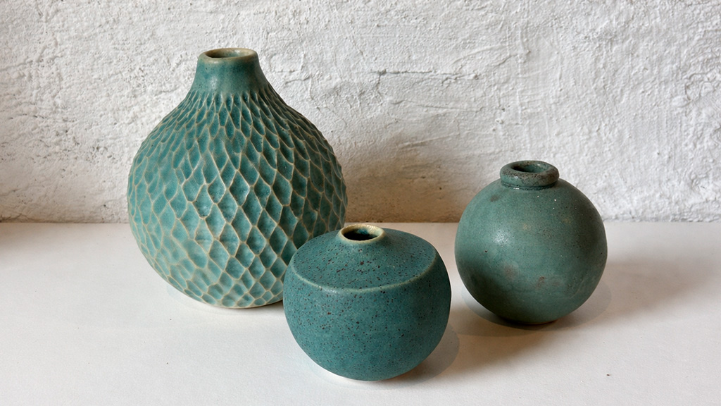 Keramik in der Galleri Skovby Mølle auf der Insel Als