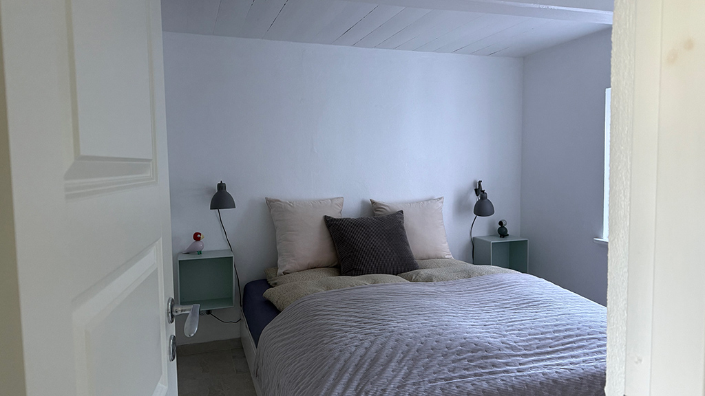 Ferienwohnung Kragesand: Schlafzimmer mit Doppelbett