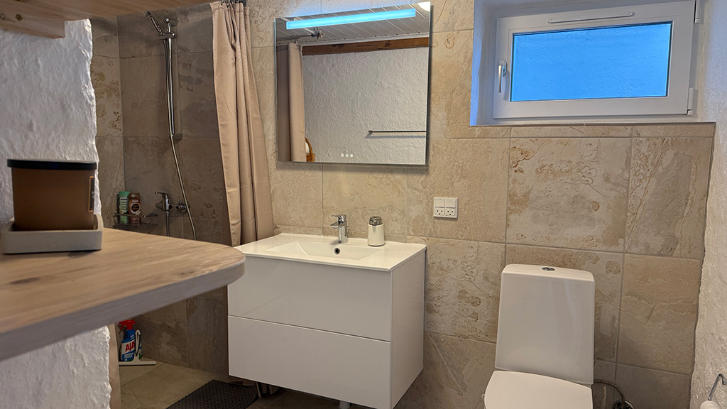 Ferienwohnung Kragesand – Badezimmer mit Dusche