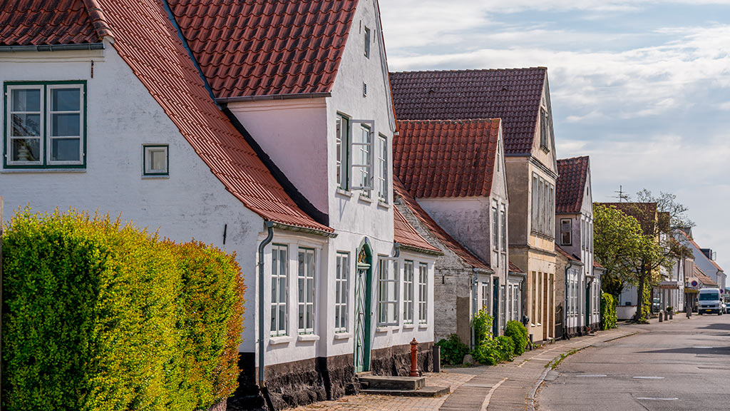 Storegade in Augustenborg auf der Insel Als