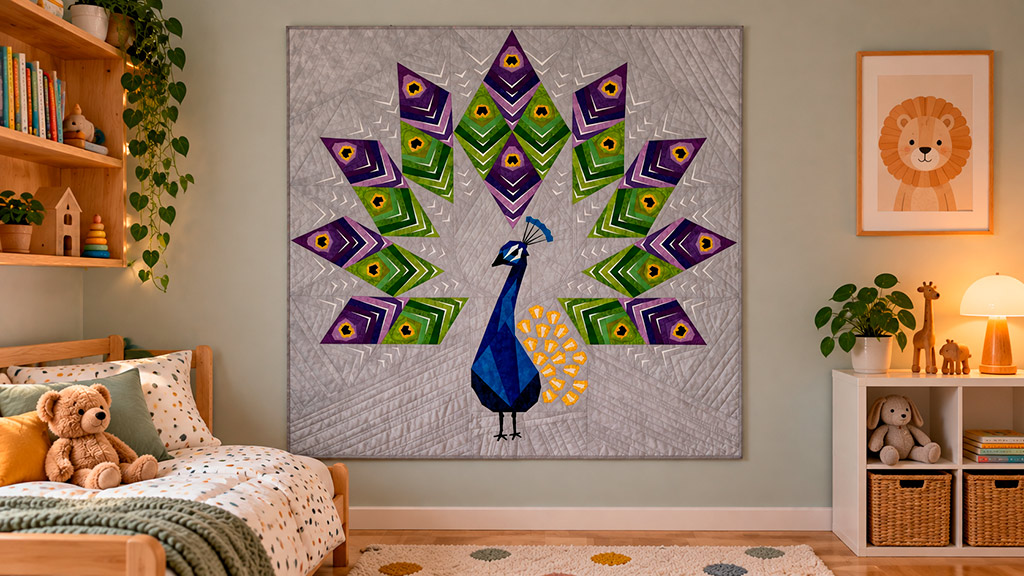 Kocks Design - Håndlavet på Als - quilt Peacock AI