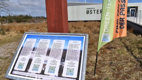 Besøgscenter Østerild - Safari blandt giganter-skilt