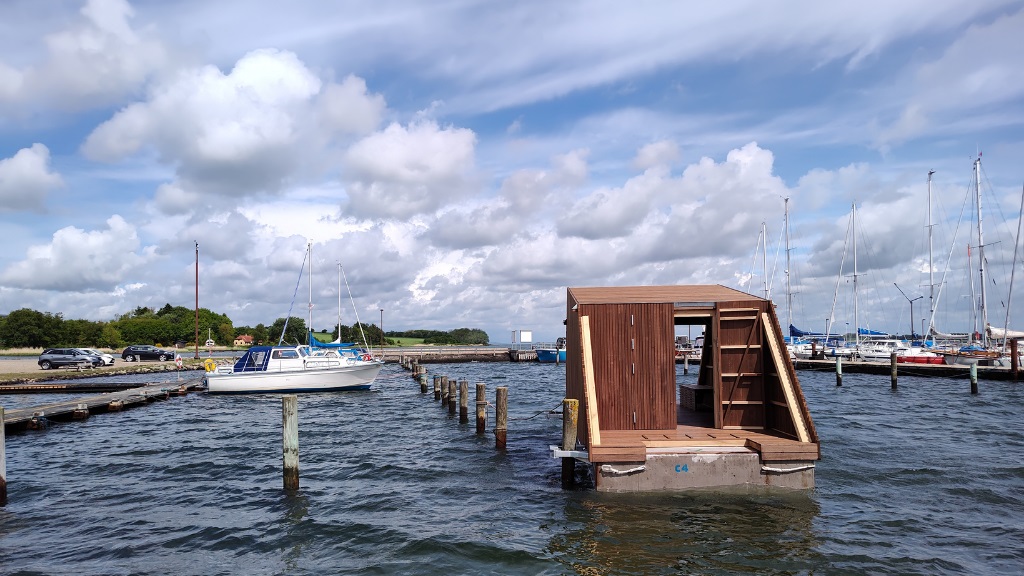 Water shelter at Doverodde Marina