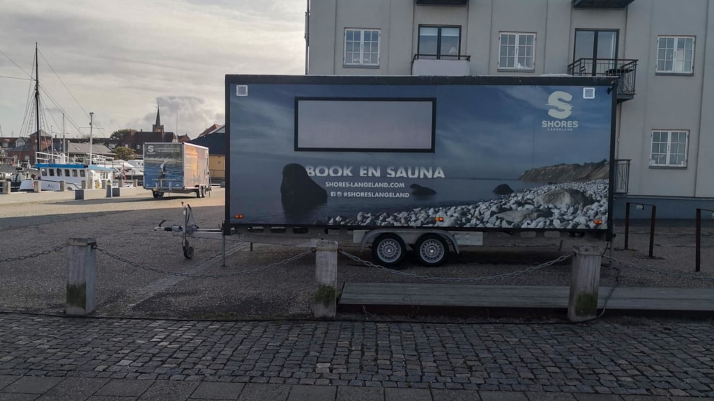 Mobil sauna på Havnen i Rudkøbing