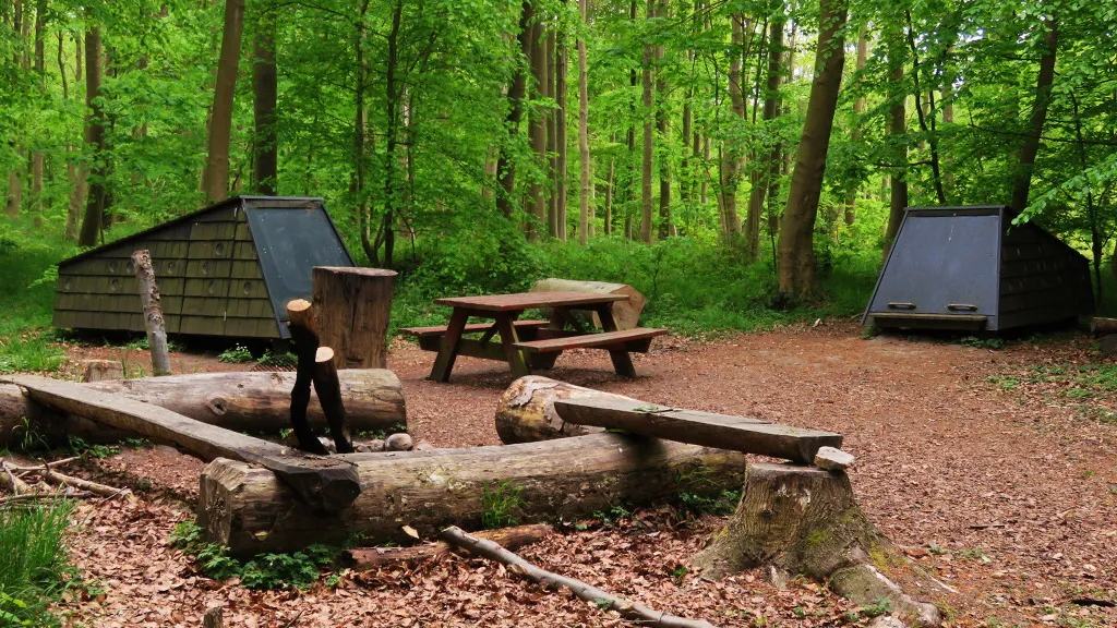 Shelter site in Vestre Stigtehave - outdoor experiences in Denmark