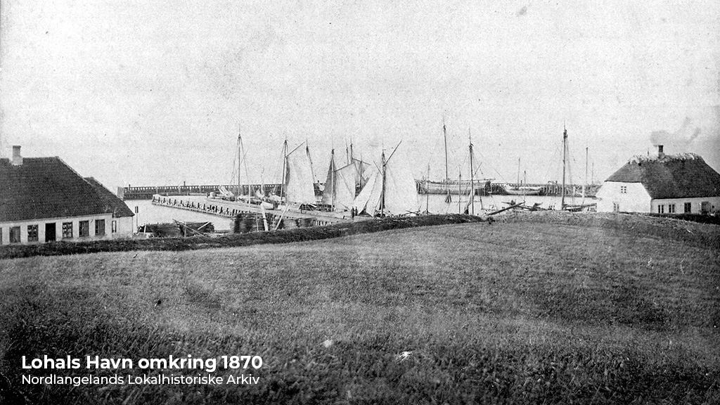 Lohals Havn omkring 1870