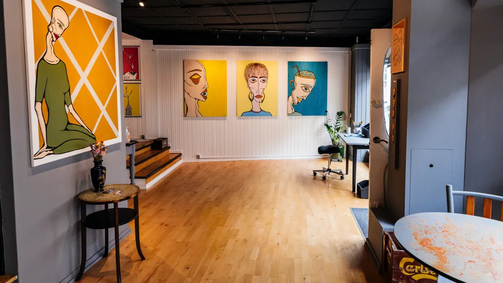 A & B GALLERIET - Art café in the centre of Rudkøbing