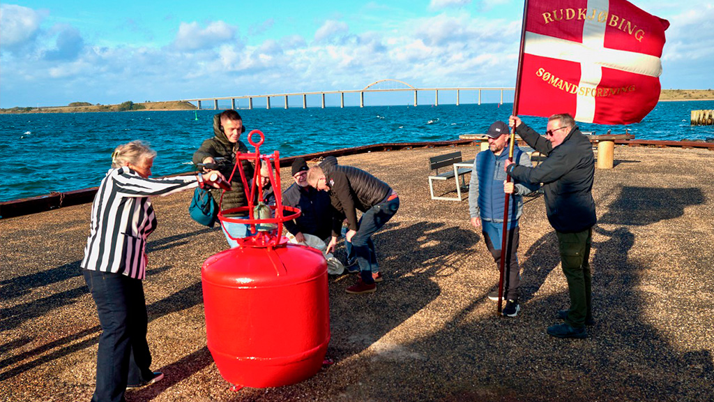 Indvielse af Klokkebøjen, Rudkøbing Sømandsforening
