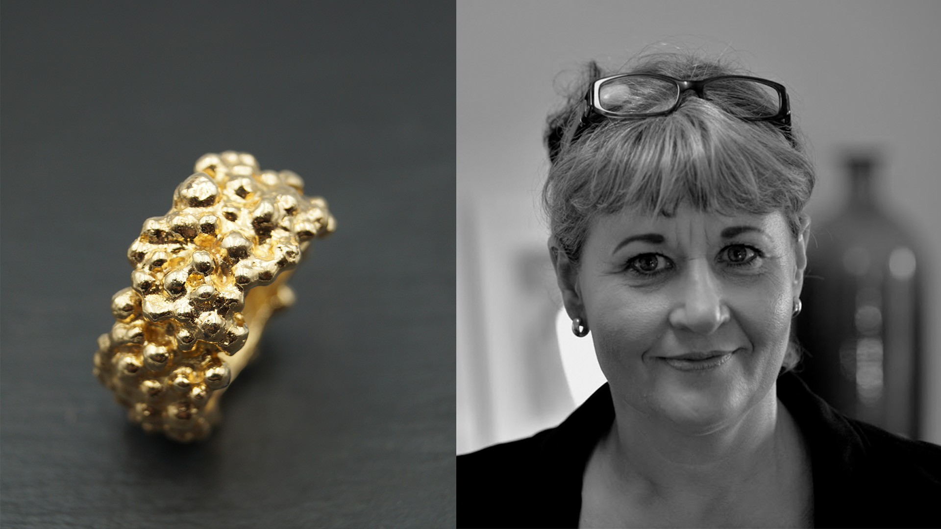 Janne E. Design ring and portrait