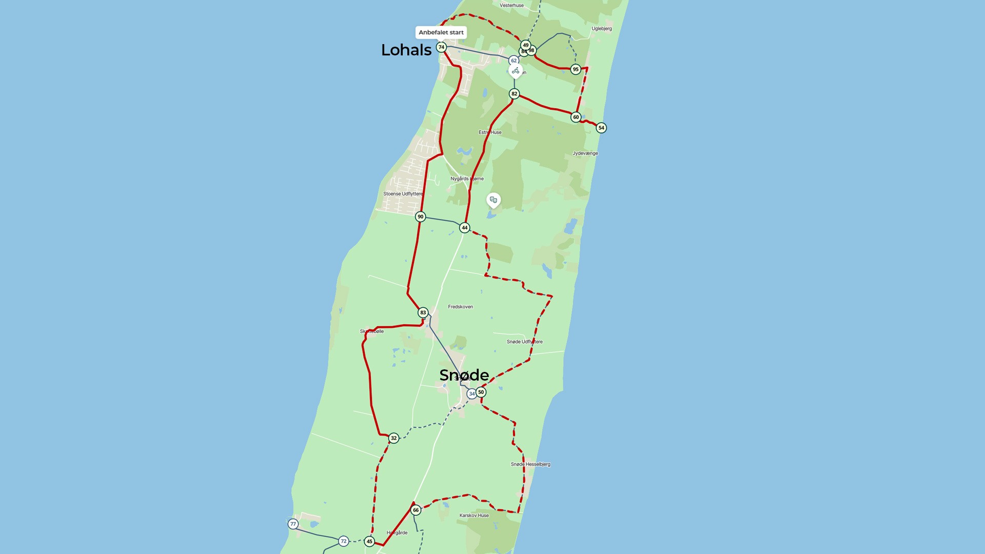 Cykelrute Nordlangeland