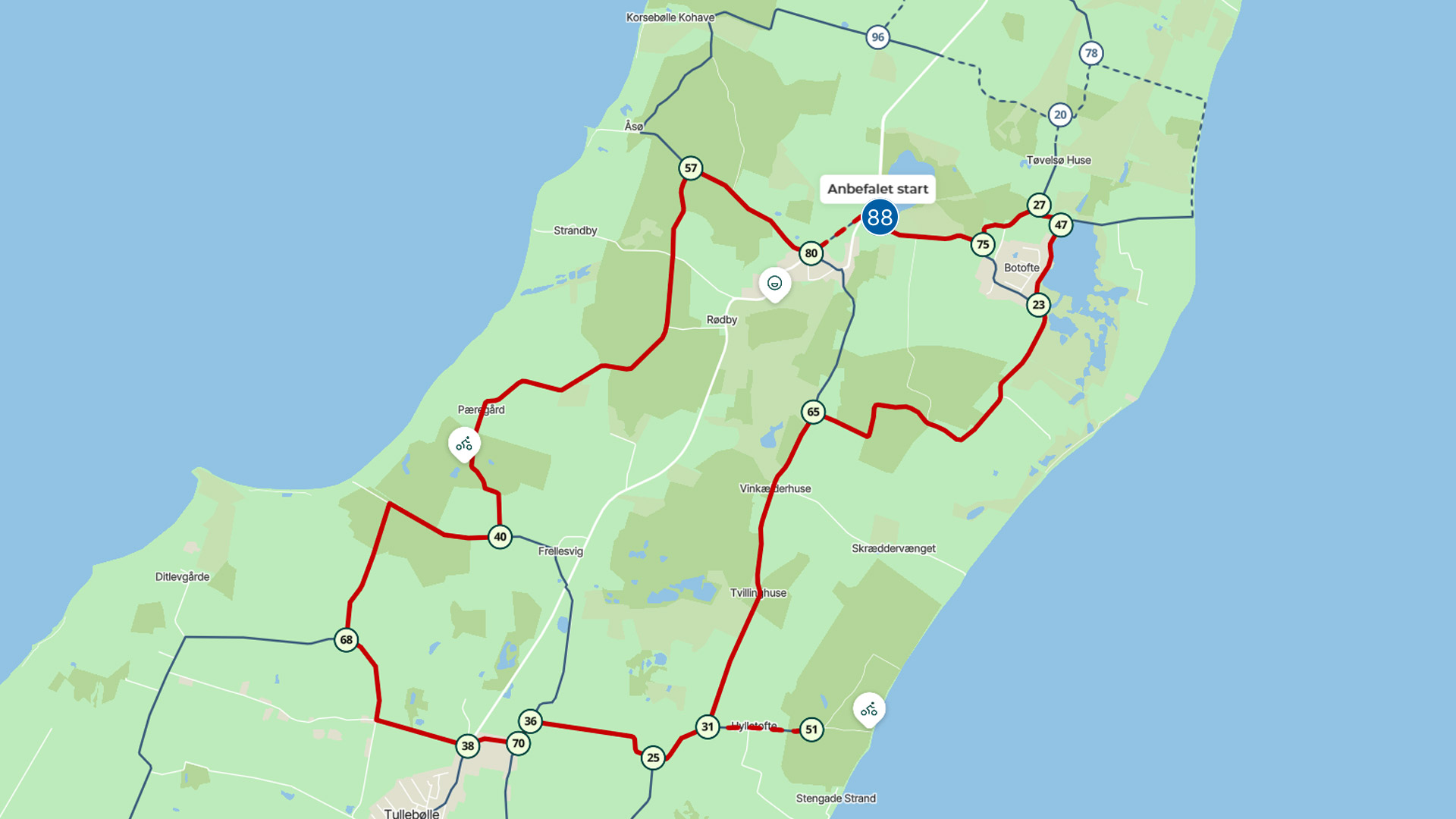 Tranekær Castle Cycle Route