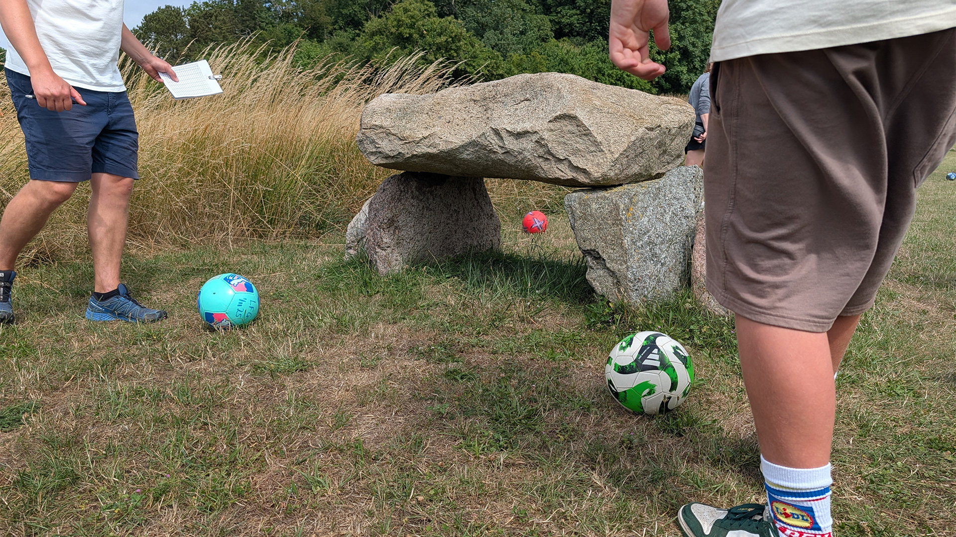Fußballgolf auf Langeland