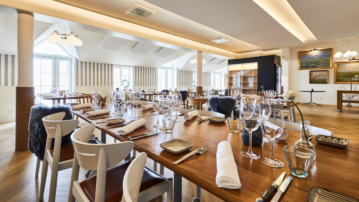 Restaurant Garvin på Gl. Avernæs Sinatur - Indendørs spiseområde