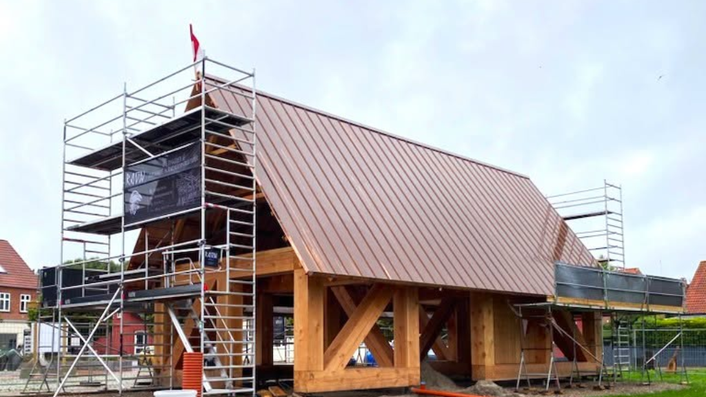 Der Hærvejen-Pavillon in Jels