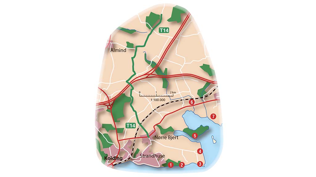 Route T14: Drejens Halvø _ Map