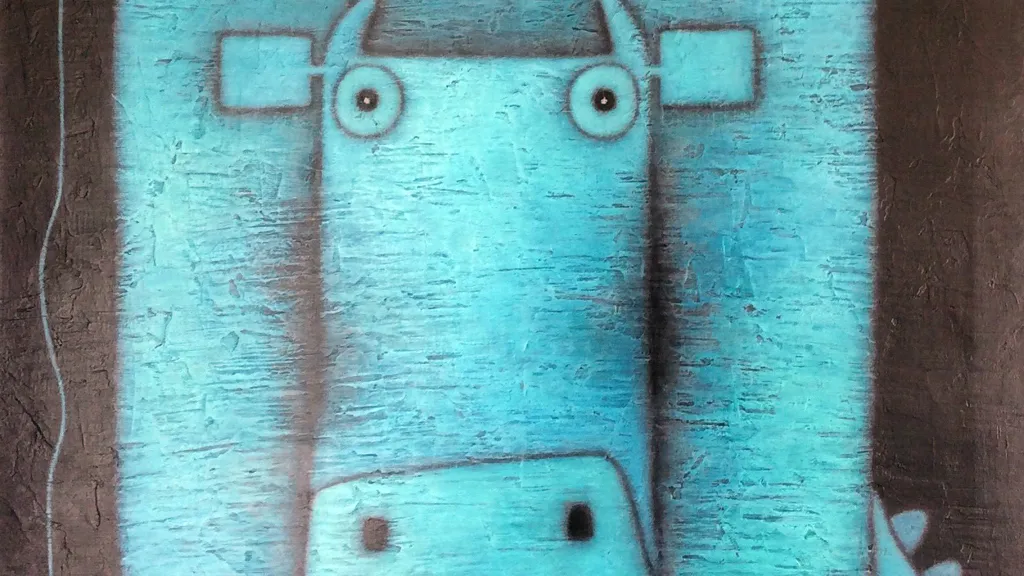 Arthausted Blue Cow