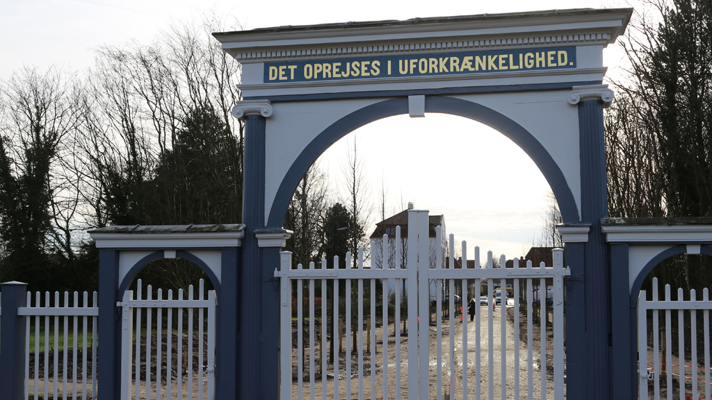 Gudsageren entrance gate Christiansfeld