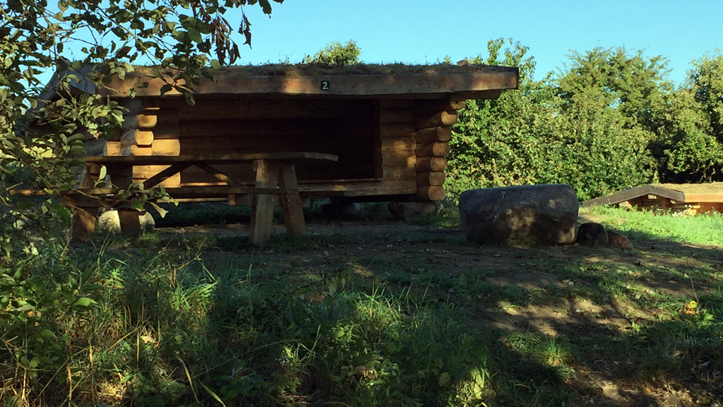 Ferupsø Shelter bei Kolding _ Bild des Shelters bei Tag