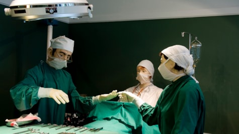 Bild während einer Operation