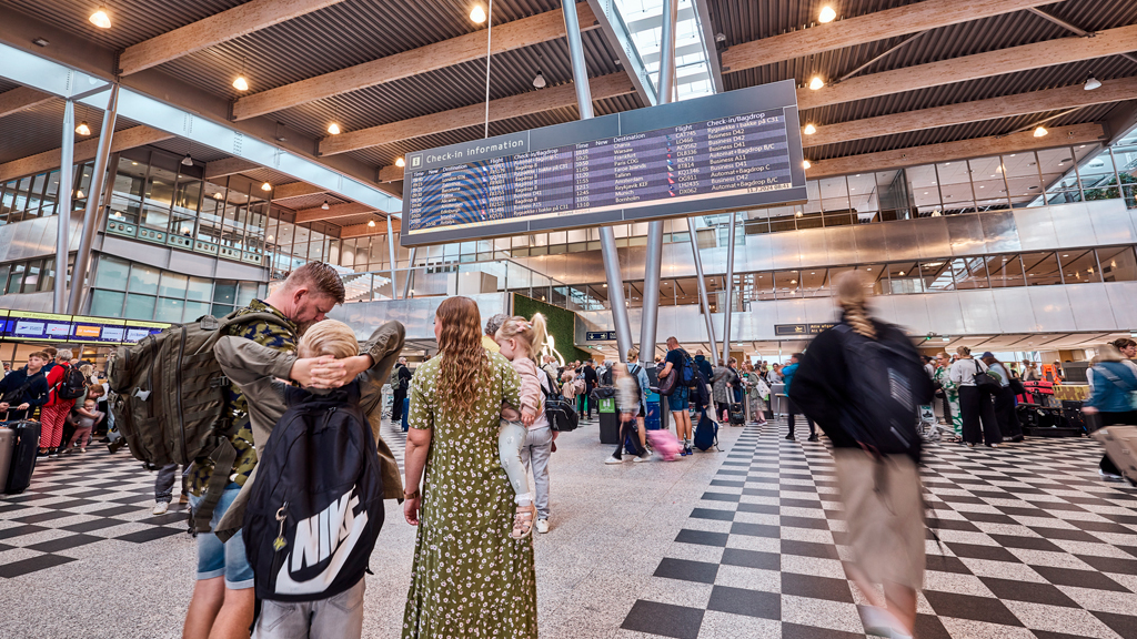 Billede inde i lufthavnen