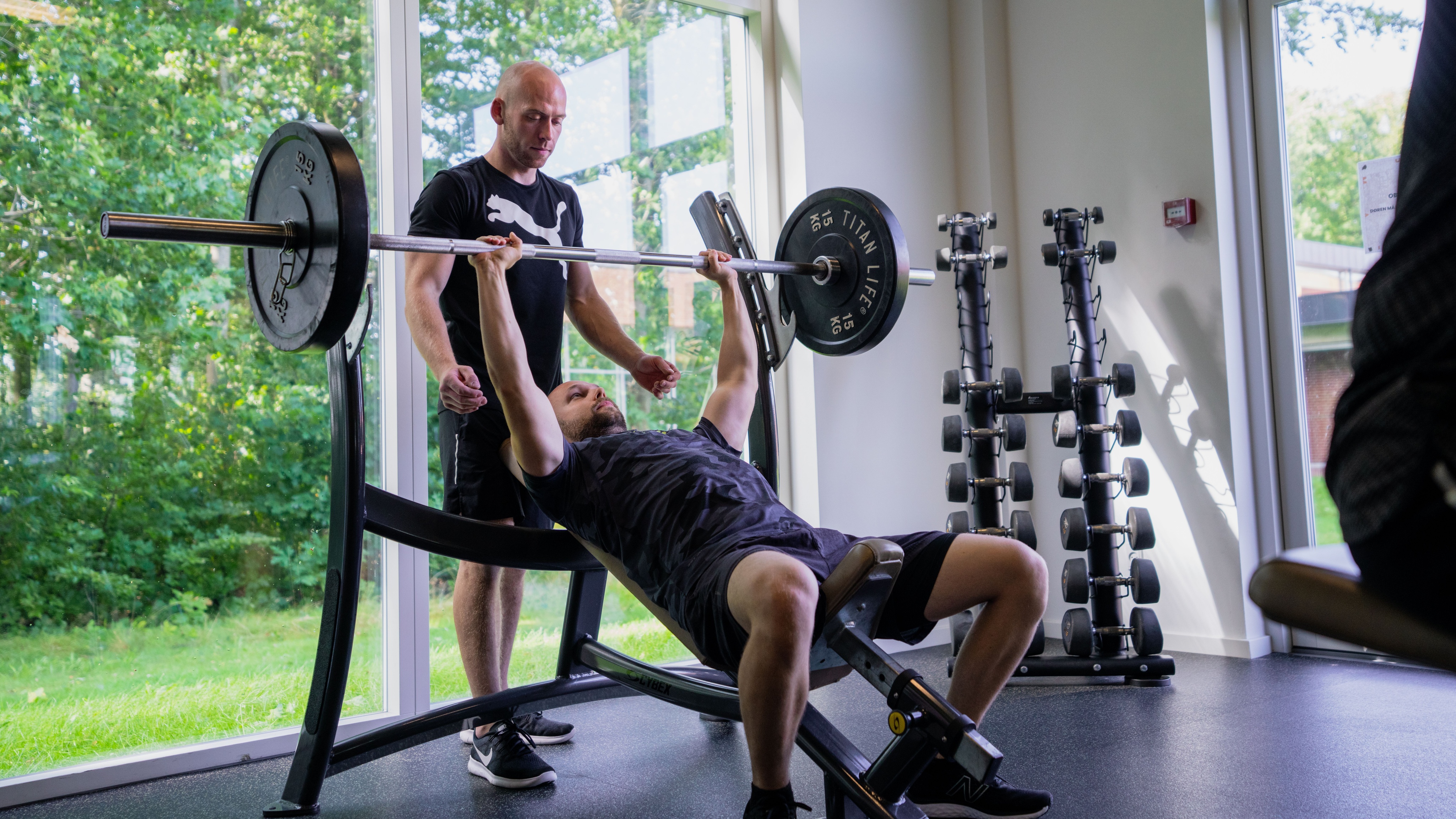 Weight training at MAGION