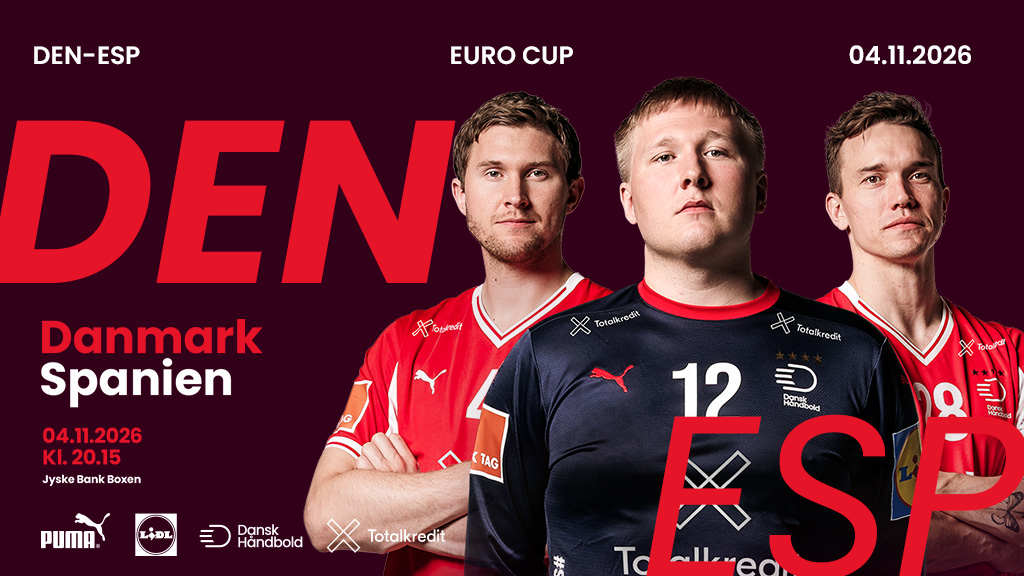 EHF Euro Cup - Danmark vs. Spanien